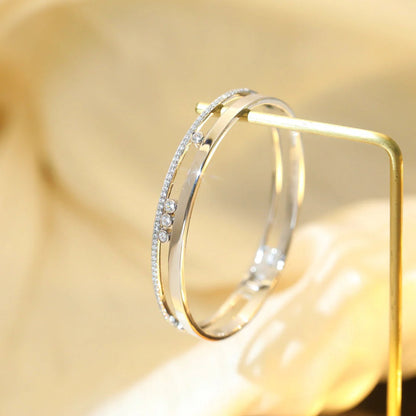 [Sophire Jewelry]Move Romane Diamond Bangle Bracelet