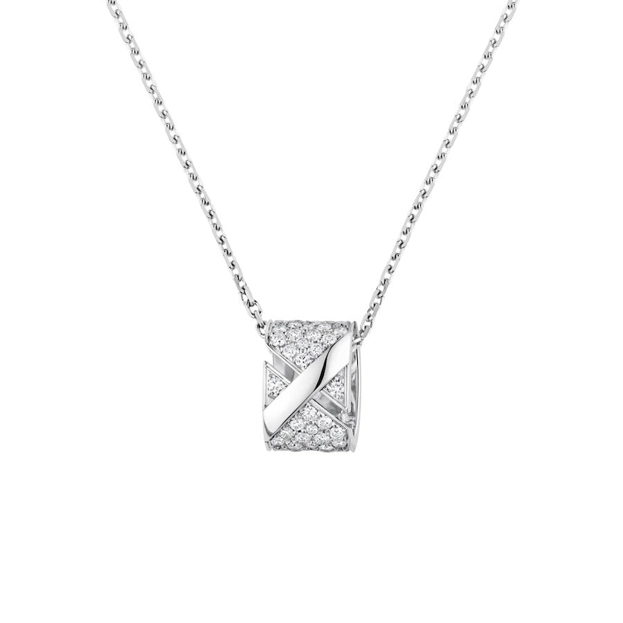 [Sophire Jewelry ]LIENS EVIDENCE DIAMOND PAVED NECKLACE