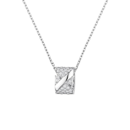 [Sophire Jewelry ]LIENS EVIDENCE DIAMOND PAVED NECKLACE