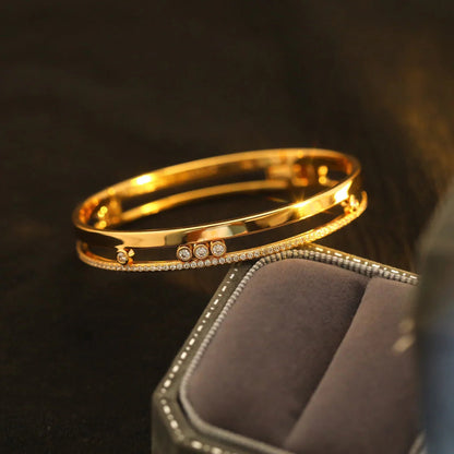 [Sophire Jewelry]Move Romane Diamond Bangle Bracelet