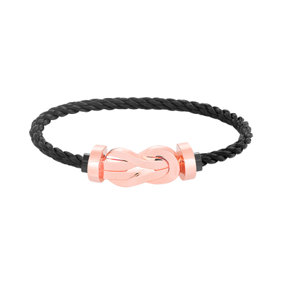 [Sophire Jewelry ]CHANCE LARGE 8 FIGURE BUCKLE NO DIAMOND BRACELET ROSE GOLD