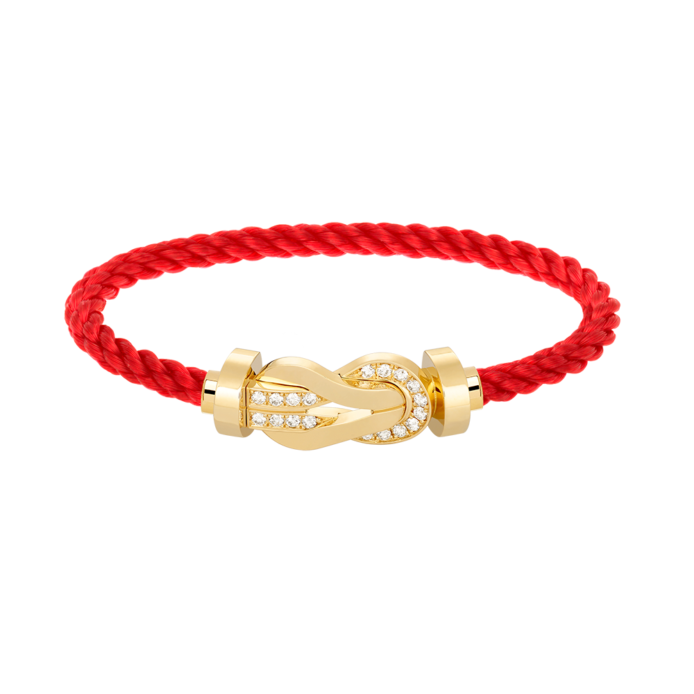 [Sophire Jewelry ]CHANCE LARGE 8 FIGURE BUCKLE HALF DIAMOND BRACELET GOLD
