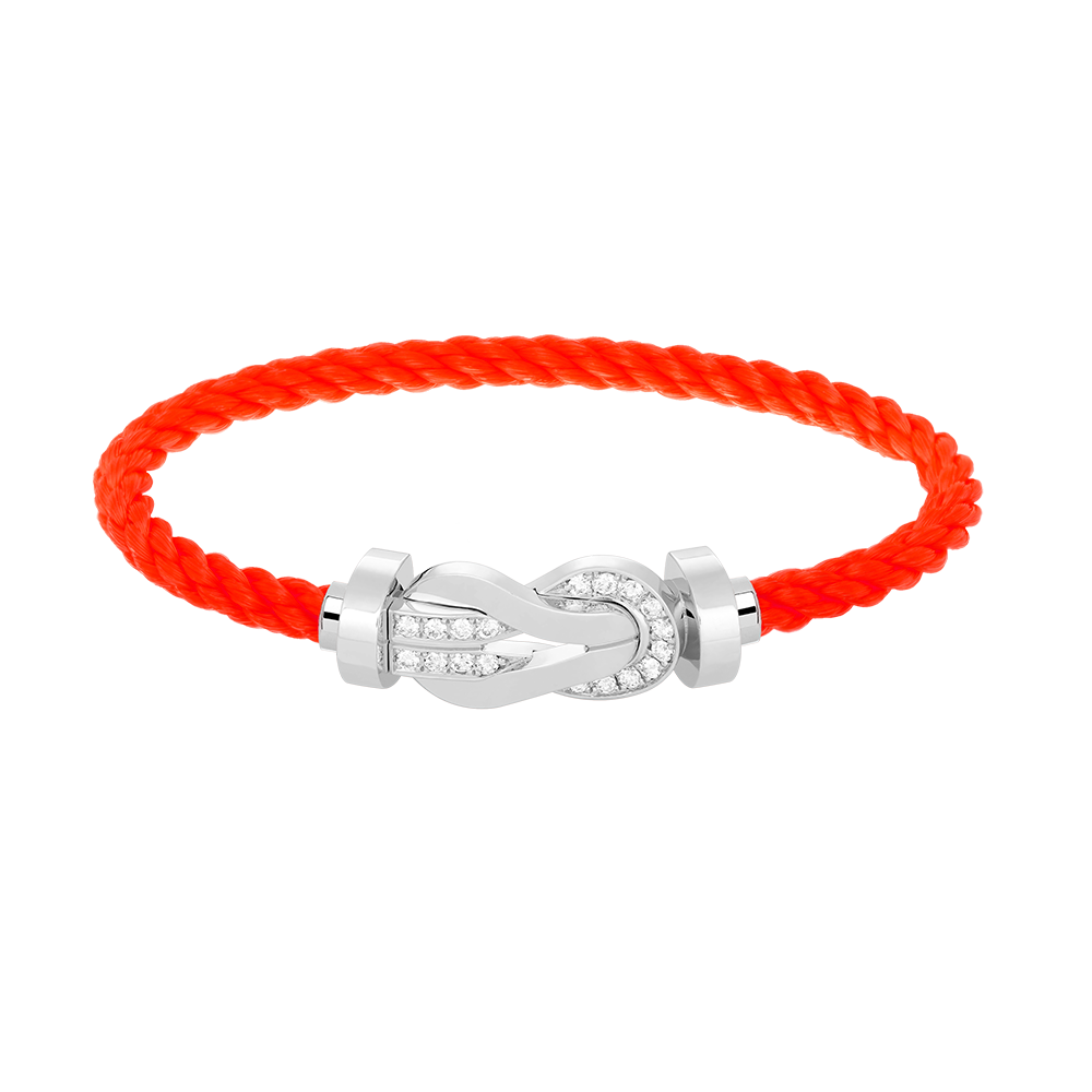 [Sophire Jewelry ]CHANCE LARGE 8 FIGURE BUCKLE HALF DIAMOND BRACELET SILVER