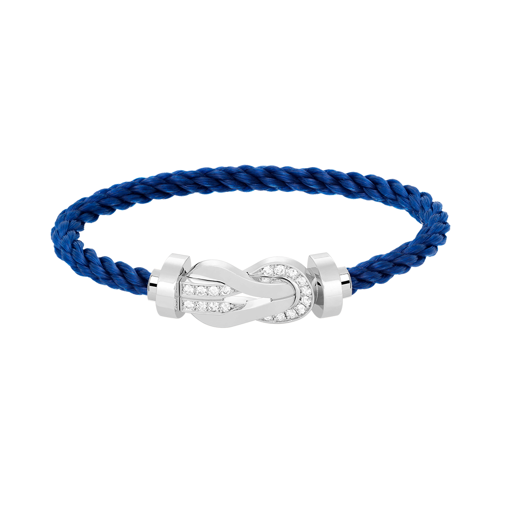 [Sophire Jewelry ]CHANCE LARGE 8 FIGURE BUCKLE HALF DIAMOND BRACELET SILVER
