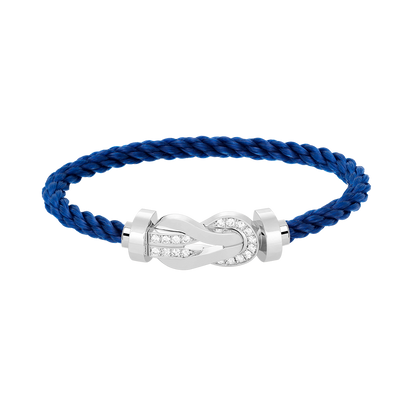 [Sophire Jewelry ]CHANCE LARGE 8 FIGURE BUCKLE HALF DIAMOND BRACELET SILVER