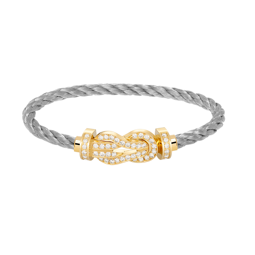 [Sophire Jewelry ]CHANCE LARGE 8 FIGURE BUCKLE FULLDIAMOND BRACELET GOLD