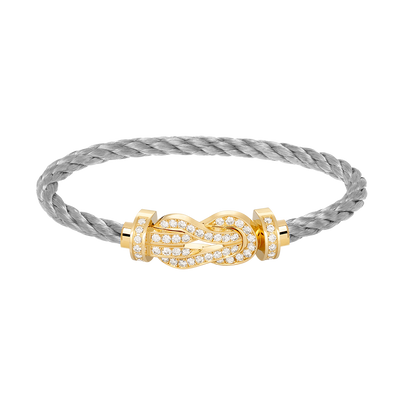 [Sophire Jewelry ]CHANCE LARGE 8 FIGURE BUCKLE FULLDIAMOND BRACELET GOLD