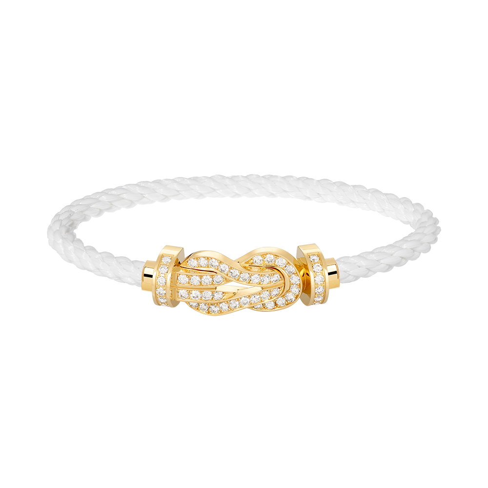 [Sophire Jewelry ]CHANCE LARGE 8 FIGURE BUCKLE FULLDIAMOND BRACELET GOLD