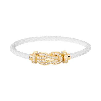 [Sophire Jewelry ]CHANCE LARGE 8 FIGURE BUCKLE FULLDIAMOND BRACELET GOLD