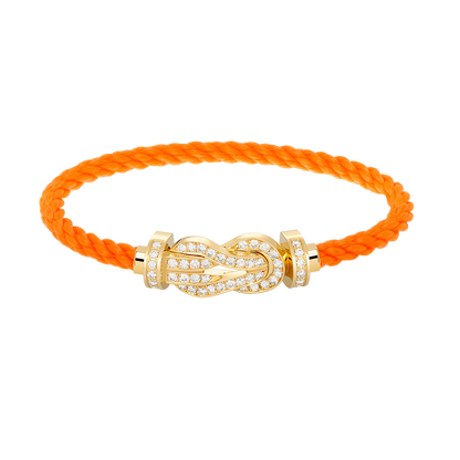 [Sophire Jewelry ]CHANCE LARGE 8 FIGURE BUCKLE FULLDIAMOND BRACELET GOLD