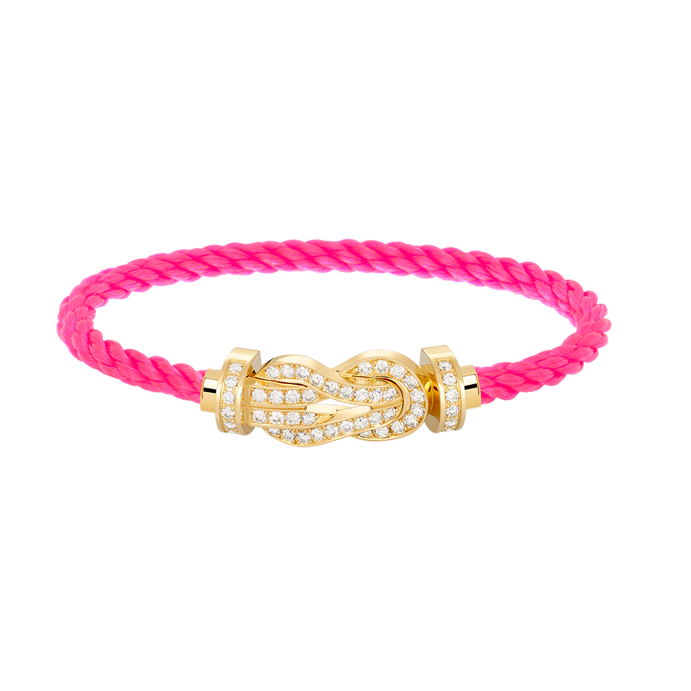 [Sophire Jewelry ]CHANCE LARGE 8 FIGURE BUCKLE FULLDIAMOND BRACELET GOLD