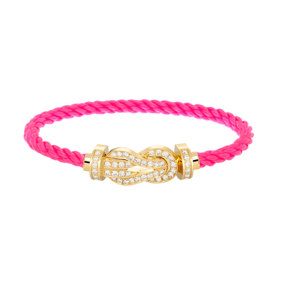 [Sophire Jewelry ]CHANCE LARGE 8 FIGURE BUCKLE FULLDIAMOND BRACELET GOLD