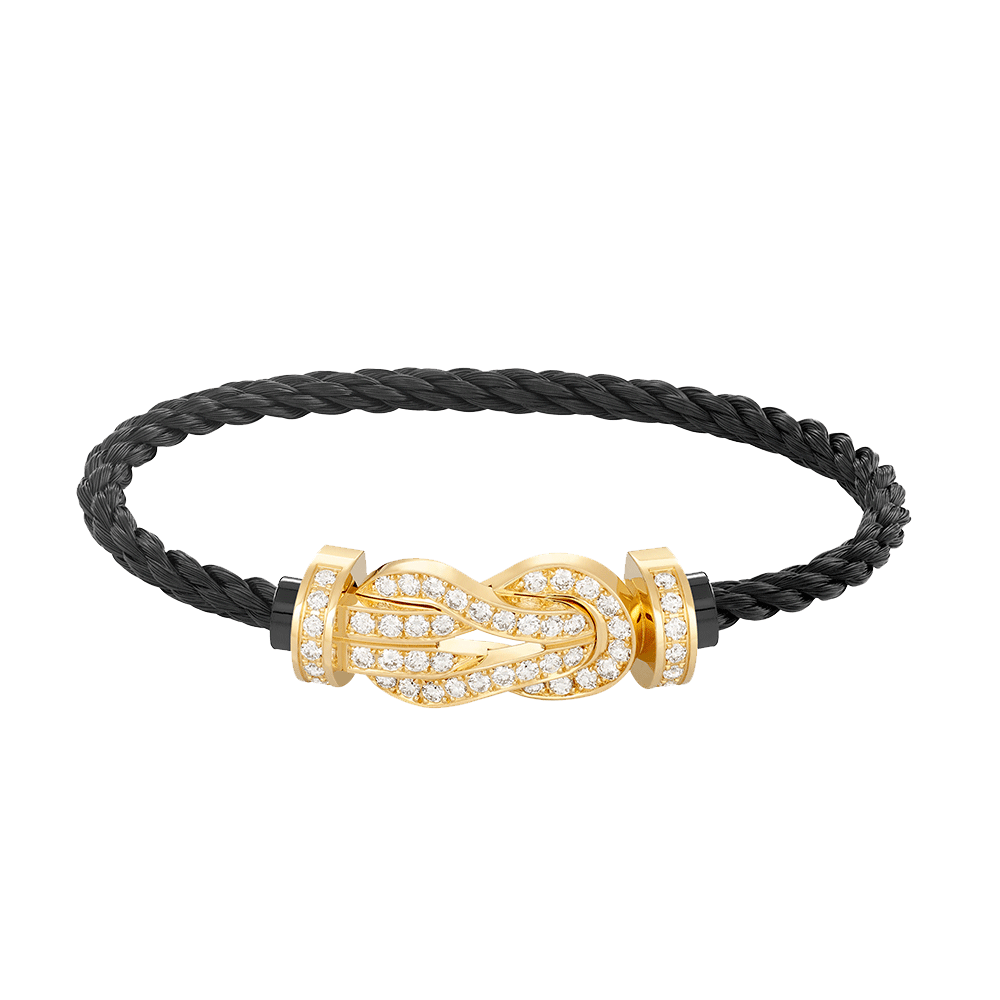 [Sophire Jewelry ]CHANCE LARGE 8 FIGURE BUCKLE FULLDIAMOND BRACELET GOLD