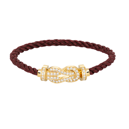 [Sophire Jewelry ]CHANCE LARGE 8 FIGURE BUCKLE FULLDIAMOND BRACELET GOLD
