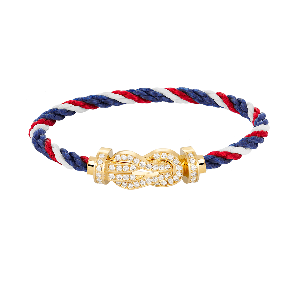 [Sophire Jewelry ]CHANCE LARGE 8 FIGURE BUCKLE FULLDIAMOND BRACELET GOLD