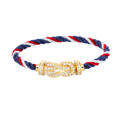 [Sophire Jewelry ]CHANCE LARGE 8 FIGURE BUCKLE FULLDIAMOND BRACELET GOLD