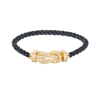 [Sophire Jewelry ]CHANCE LARGE 8 FIGURE BUCKLE FULLDIAMOND BRACELET GOLD