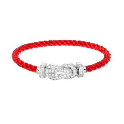 [Sophire Jewelry ]CHANCE LARGE 8 FIGURE BUCKLE FULL DIAMOND BRACELET SILVER