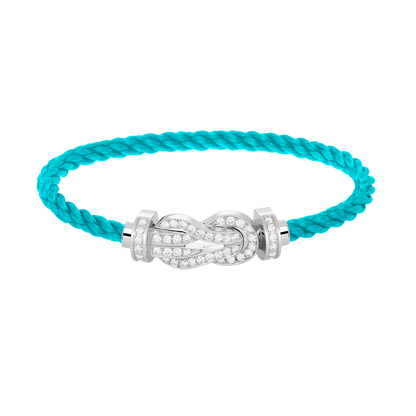 [Sophire Jewelry ]CHANCE LARGE 8 FIGURE BUCKLE FULL DIAMOND BRACELET SILVER