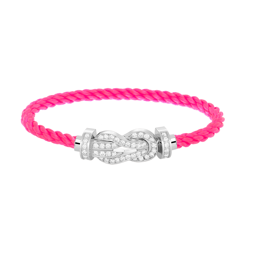 [Sophire Jewelry ]CHANCE LARGE 8 FIGURE BUCKLE FULL DIAMOND BRACELET SILVER