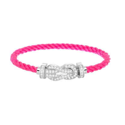 [Sophire Jewelry ]CHANCE LARGE 8 FIGURE BUCKLE FULL DIAMOND BRACELET SILVER
