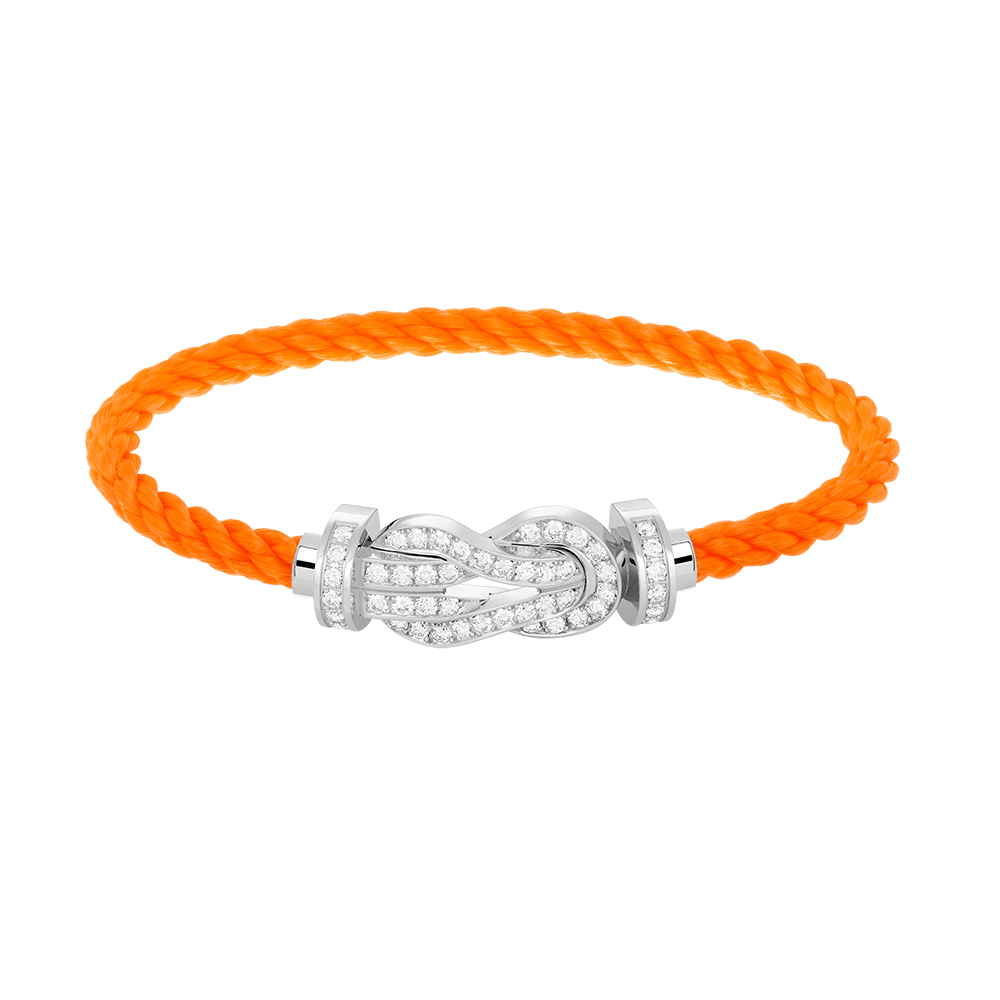 [Sophire Jewelry ]CHANCE LARGE 8 FIGURE BUCKLE FULL DIAMOND BRACELET SILVER