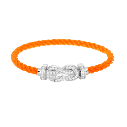 [Sophire Jewelry ]CHANCE LARGE 8 FIGURE BUCKLE FULL DIAMOND BRACELET SILVER