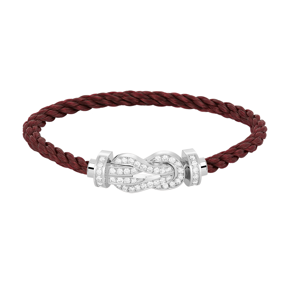 [Sophire Jewelry ]CHANCE LARGE 8 FIGURE BUCKLE FULL DIAMOND BRACELET SILVER