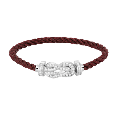[Sophire Jewelry ]CHANCE LARGE 8 FIGURE BUCKLE FULL DIAMOND BRACELET SILVER