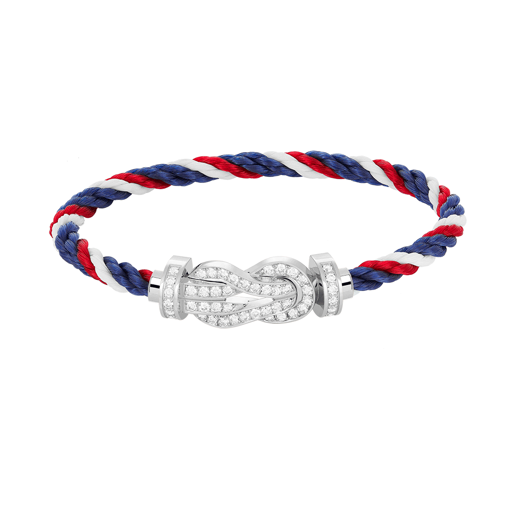 [Sophire Jewelry ]CHANCE LARGE 8 FIGURE BUCKLE FULL DIAMOND BRACELET SILVER