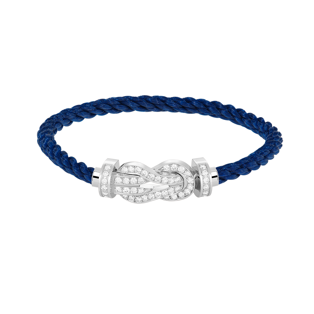 [Sophire Jewelry ]CHANCE LARGE 8 FIGURE BUCKLE FULL DIAMOND BRACELET SILVER