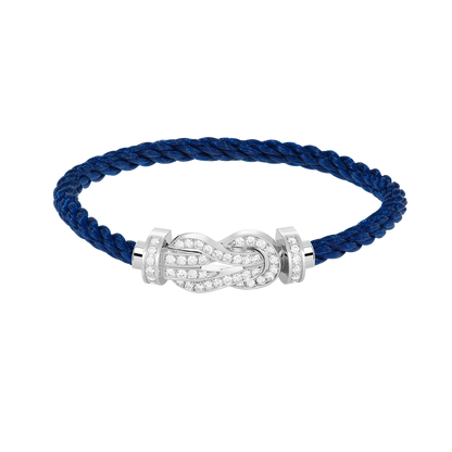 [Sophire Jewelry ]CHANCE LARGE 8 FIGURE BUCKLE FULL DIAMOND BRACELET SILVER