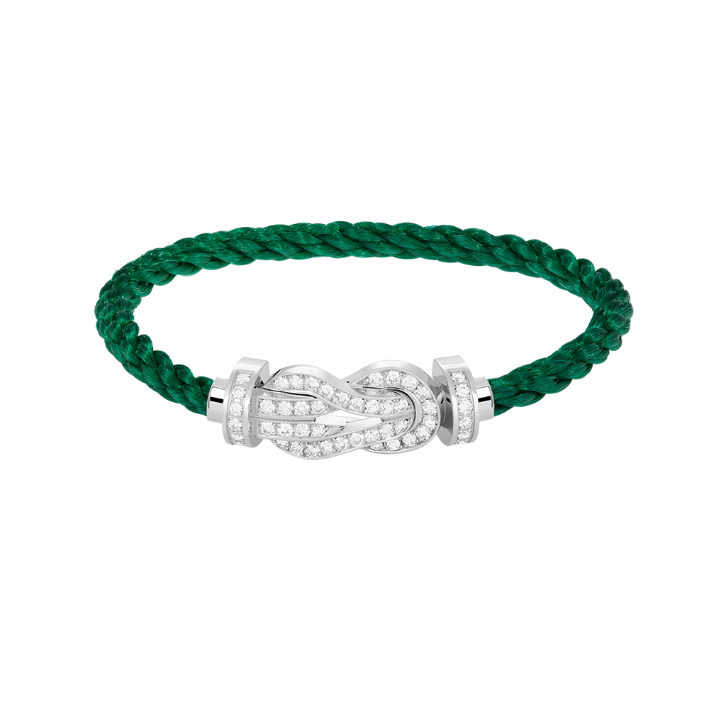 [Sophire Jewelry ]CHANCE LARGE 8 FIGURE BUCKLE FULL DIAMOND BRACELET SILVER