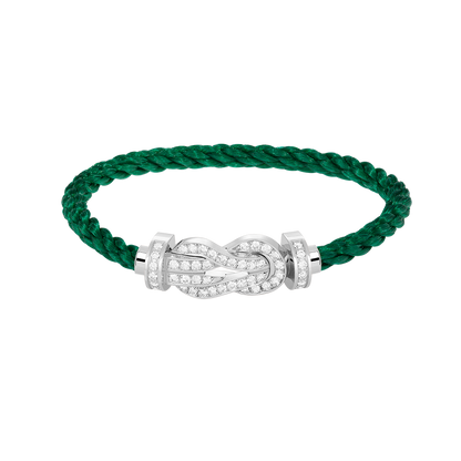 [Sophire Jewelry ]CHANCE LARGE 8 FIGURE BUCKLE FULL DIAMOND BRACELET SILVER