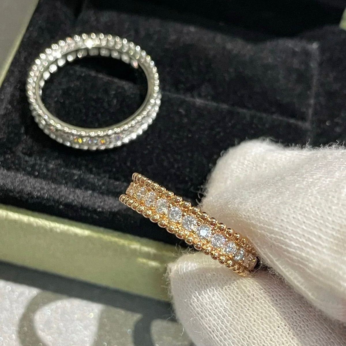 [Sophire Jewelry ]PERLEE DIAMOND SILVER RING