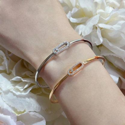 [Sophire Jewelry]Move Uno pavé flex bangle medium