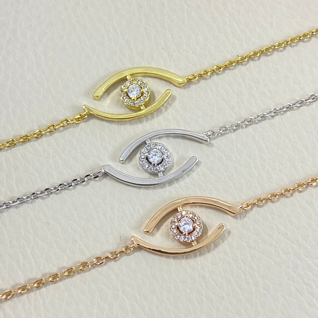 [Sophire Jewelry]Lucky Eye Pave-Set Diamond Bracelet