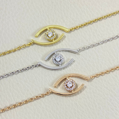 [Sophire Jewelry]Lucky Eye Pave-Set Diamond Bracelet