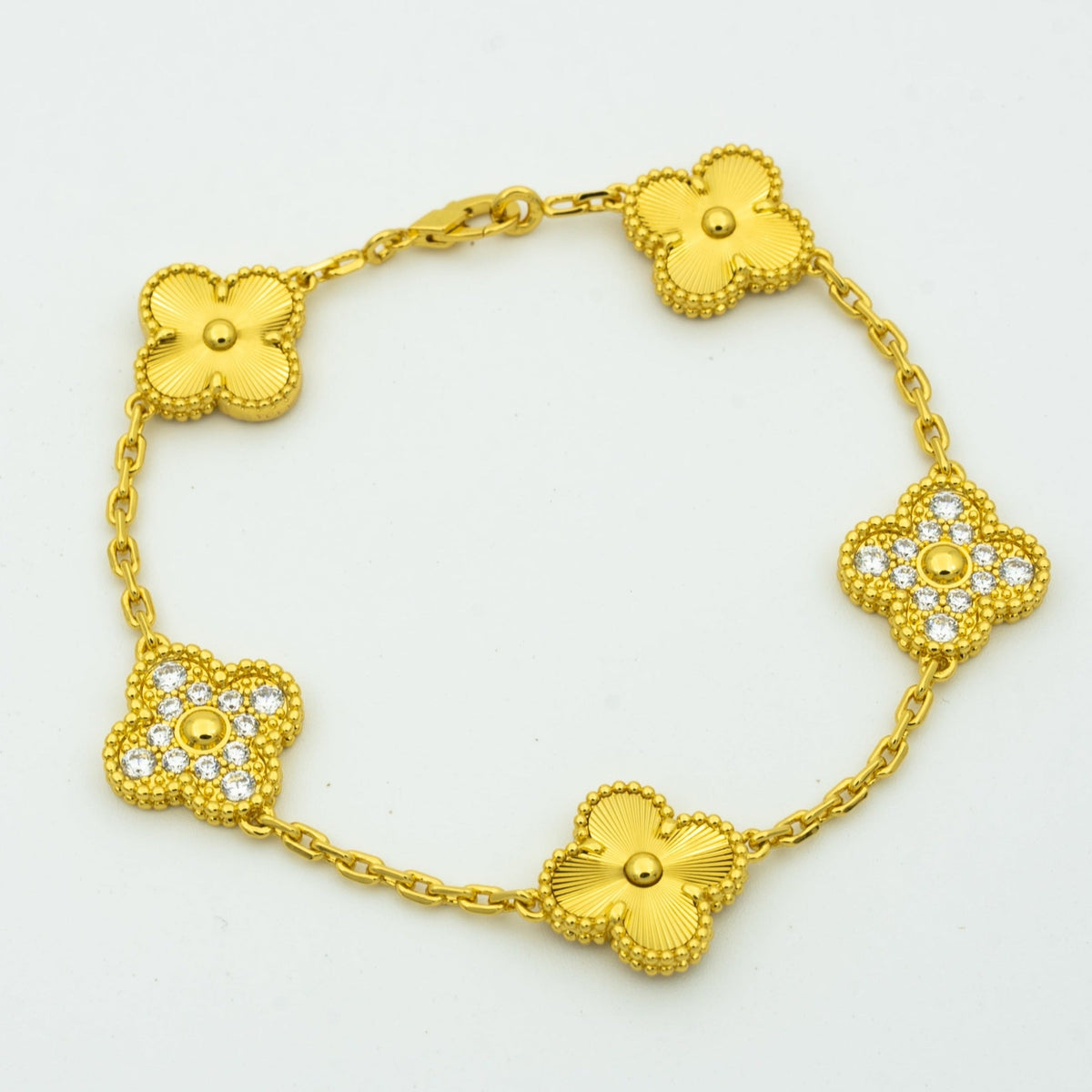 [Sophire Jewelry ] CLOVER 5 MOTIF LASER BRACELET COLLECTION
