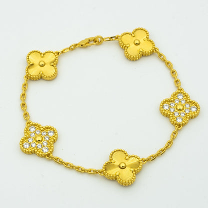 [Sophire Jewelry ] CLOVER 5 MOTIF LASER BRACELET COLLECTION