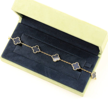[Sophire Jewelry ] CLOVER 5 MOTIF ONYXS BRACELET COLLECTION