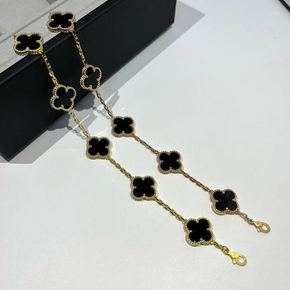 [Sophire Jewelry ] CLOVER 5 MOTIF ONYXS BRACELET COLLECTION