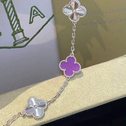 [Sophire Jewelry ] CLOVER 5 MOTIF VIOLET BRACELET COLLECTION