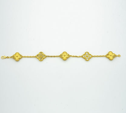 [Sophire Jewelry ] CLOVER 5 MOTIF LASER BRACELET COLLECTION