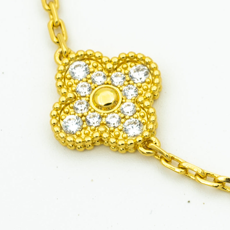 [Sophire Jewelry ] CLOVER 5 MOTIF LASER BRACELET COLLECTION