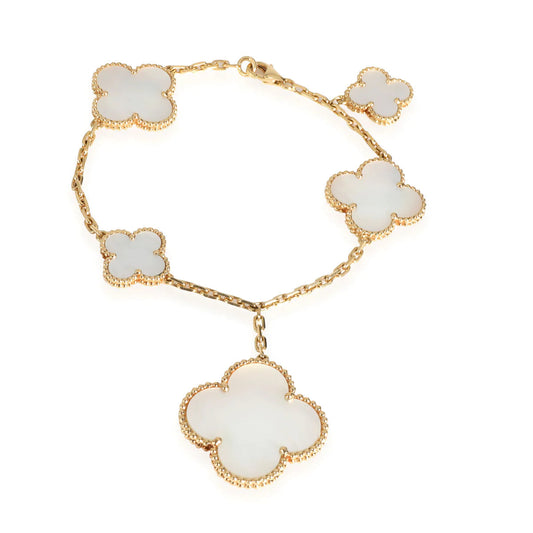 [Sophire Jewelry ]MAGIC CLOVER MOP GOLD BRACELET 5 MOTIFS