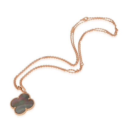 [Sophire Jewelry ]CLOVER 25MM GOLD DARK MOP BIG CLOVER NECKLACE