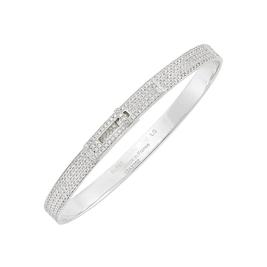 [Sophire]HM KELLY BRACELET IN SILVER AND FULL PAVE DIAMOND
