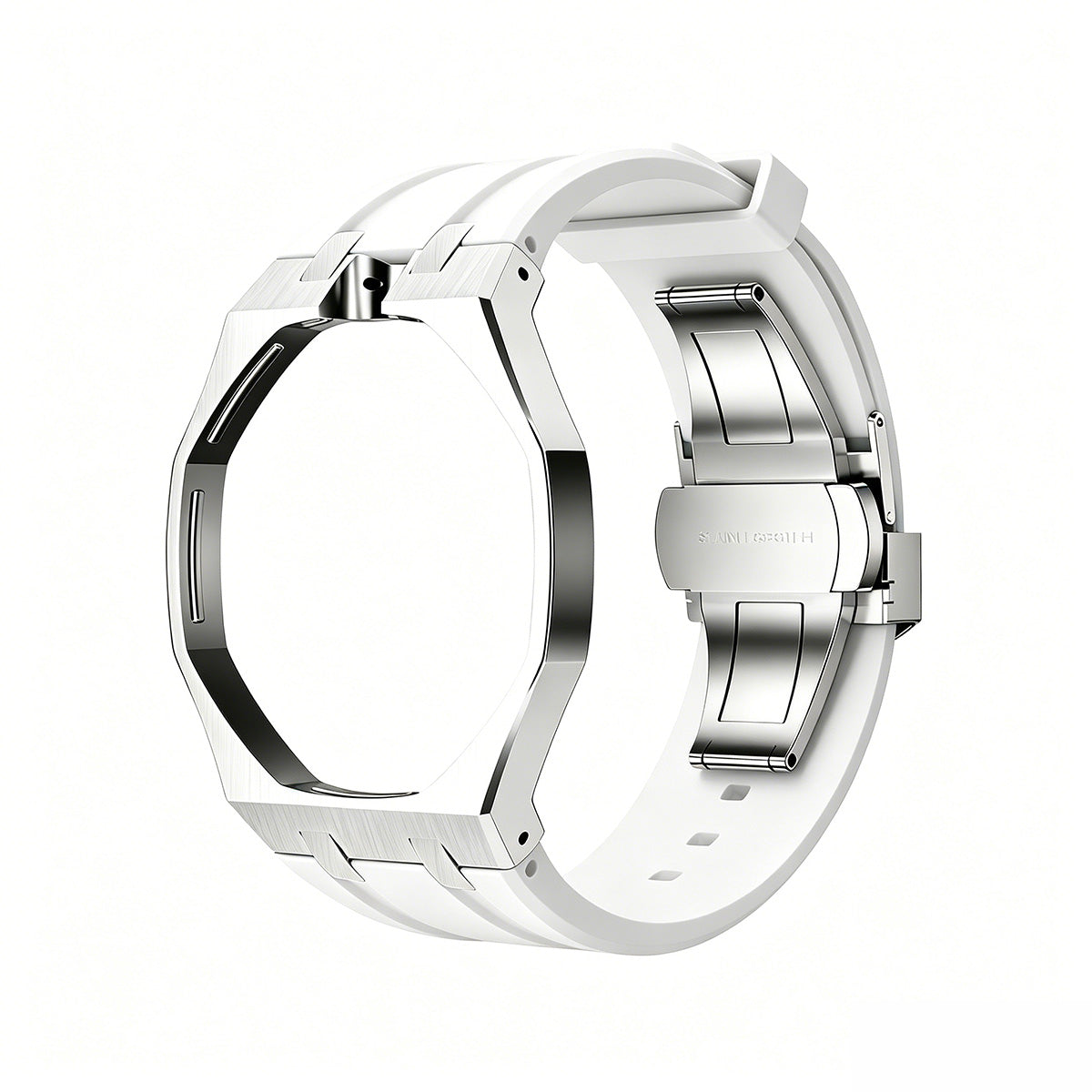 [Sophire]OAK POP WHITE STEEL SILICONE STRAP