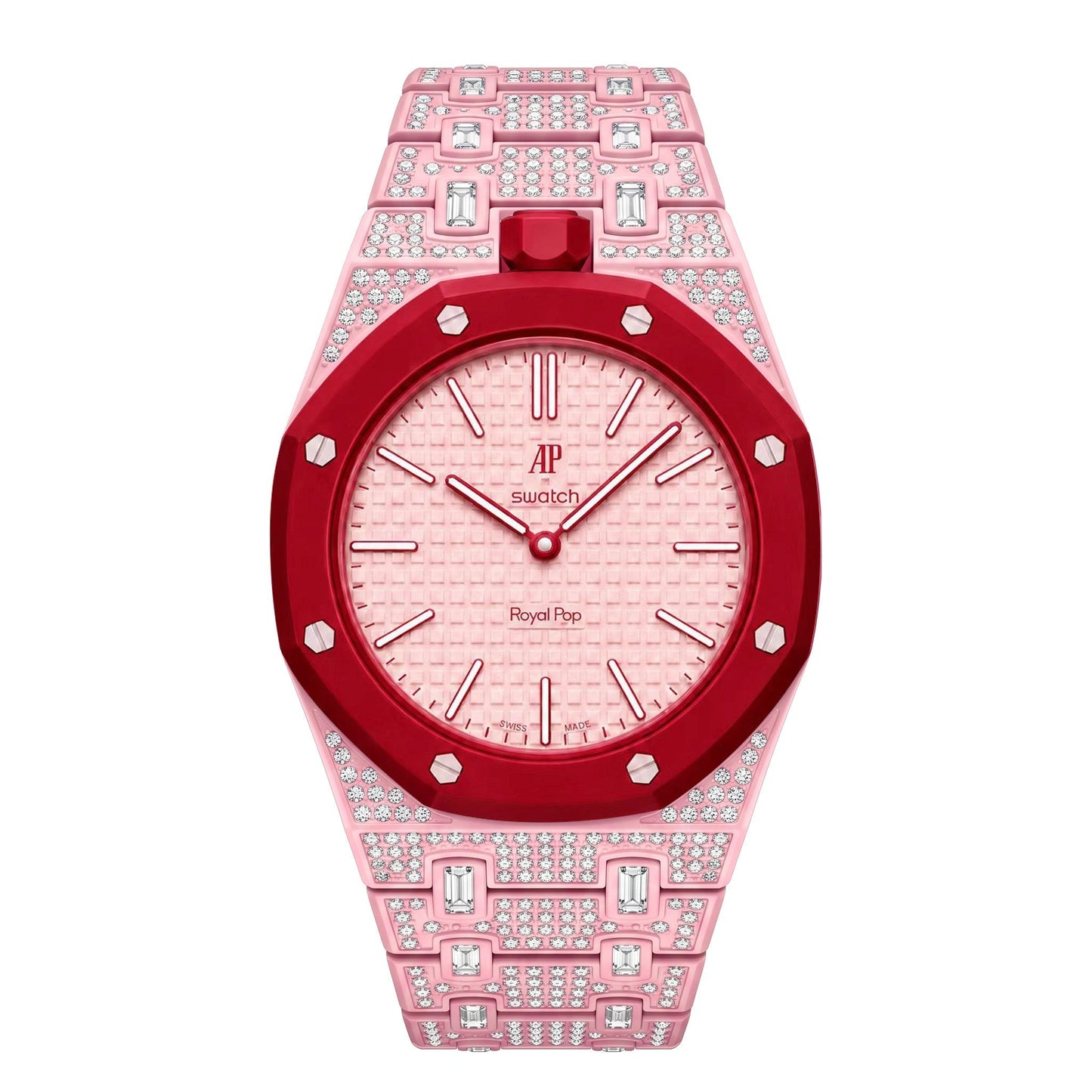 [Sophire]Royal Oak Pop Exclusive Bioceramic Case & Bioceramic Strap Full Diamond